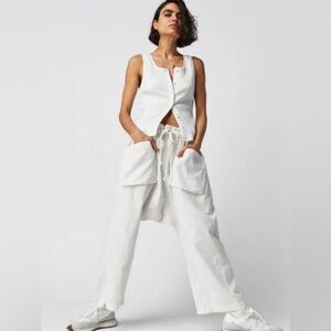 NWT Free People Runyon Oversized Solid Pants